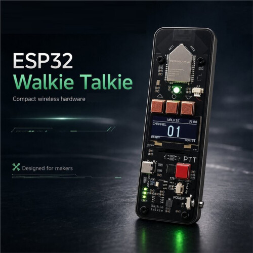 Placa de Desenvolvimento ESP32-WROOM-da ESP-NOW Walkie-Talkie Digital com Tela de 1,3 Polegadas