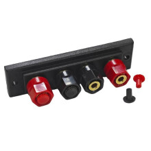 1 Stuk Audio-Accessoires: Luidsprekerversterker Chassis Terminal Uitgang, Vier-Positie Terminal Soundbox Luidspreker Bedradingsprintplaat