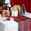 2 Peças de Caminho de Mesa Xadrez Escocês Natalino, 72 X 13 Polegadas, Vermelho e Verde, Decoração de Mesa para Cozinha e Sala de Jantar 3