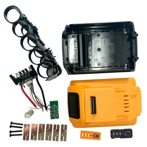 5-Cell Battery Case Kit 18650 Lithium Battery Housing Shell with Protection Board Compatible for  20V Power Tool 2
