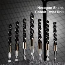 15PCS HSS Twist Drill Bit Set 1.5mm to 6.5mm Drill Bits for Wood Metal Drilling Power Tool Accessories