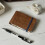 3Holes Loose Leaf Binding  Pocket Notebook with 60Sheets Iine Inner Page Stationery Notebook Red 4