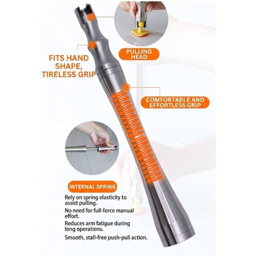 Auto Bodywork Pulling Tool, Metal Slide Puller with Shaped Grip,10.7inch Hand Tool for Vehicle Exterior Repair and 2