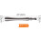 Auto Bodywork Pulling Tool, Metal Slide Puller with Shaped Grip,10.7inch Hand Tool for Vehicle Exterior Repair and 6