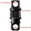 Double Headed Quick Release Keychain 360 Rotation Retractable Clip Pull Apart Buckle Aluminum Alloy Compact Keys Grey 3