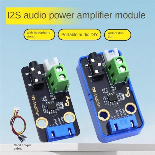 NS4168 I2S Audio Power Amplifier Module DIY Class D Audio Amplifier Board with Headphone Jack Without Case 2