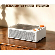 Odtwarzacz CD w Stylu Retro, Domowy System Stereo, Odtwarzacz Płyt Audio Wysokiej Jakości, Odtwarzacz Muzyki w Stylu Vintage, Dekoracja do Domu,