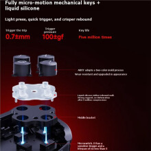 M12-S Controller for 2 with TMR Hall Effect Sticks Mechanical Buttons HD Rumble Wireless Gamepad Joypad