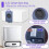 Replacement Accessories Kit Compatible for  Flow Robot Vacuum Cleaner Parts 7