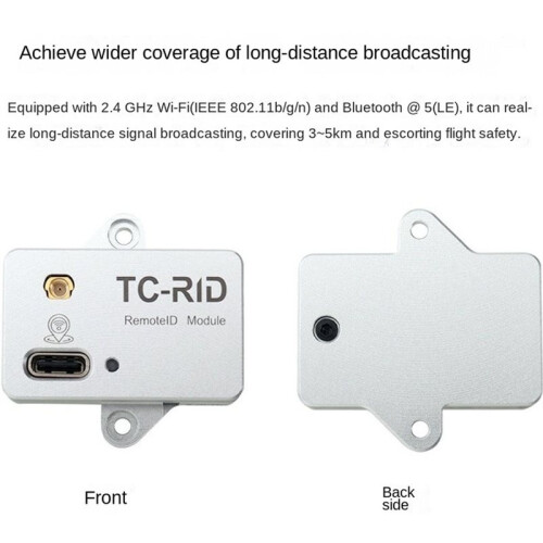 TC-RID Drone Remote ID Broadcast Module Drone ID Module Support DroneCAN USRT Serial Port for UAV Flight Controller 2