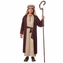 (Large (10-12), Brown) Saint Joseph Biblical Religious Christmas Good Friday Easter Boys Costume