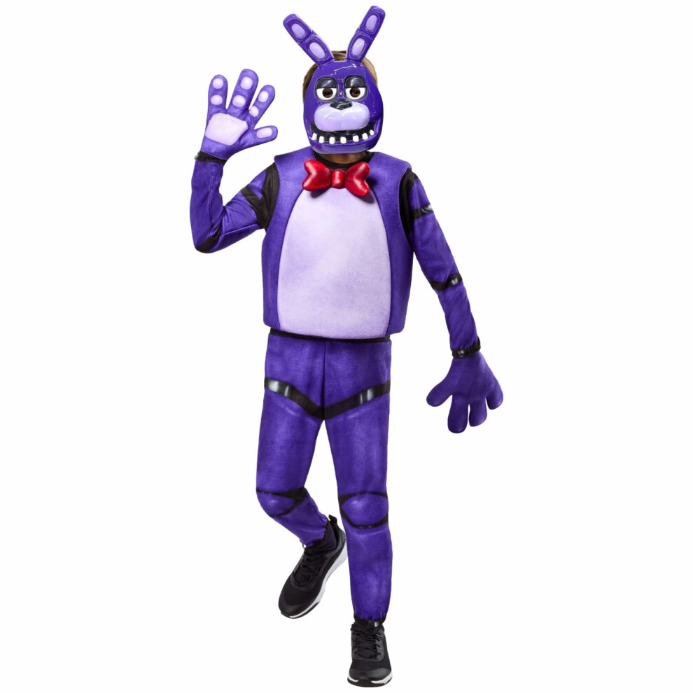 Photos - Fancy Dress Rubies , Purple) Bonnie Deluxe Five Nights at Freddys Horror Game Child Boys Costume (Medium (9-10Y)