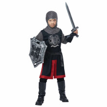 (X-Large (12-14), Black) Dragon Knight Valiant Medieval Renaissance Book Week Child Boys Costume