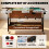 SPORTNOW 3 in 1 Reversible Multi Game Table with Lockable Wheels and Shelf 6