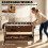SPORTNOW 3 in 1 Reversible Multi Game Table with Lockable Wheels and Shelf 5
