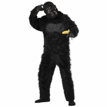 (Small (6-8), Black) Gorilla Ape Monkey King Kong Animal Jungle Boys Costume