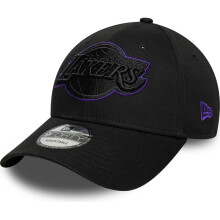 New Era Mens 9FORTY Outline LA Lakers NBA Baseball Cap - Black