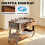 SPORTNOW 3 in 1 Reversible Multi Game Table with Lockable Wheels and Shelf 9