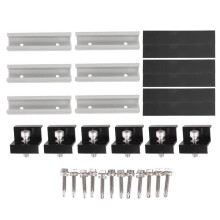 12 Supports de Panneau Solaire en Aluminium pour Rail PV, Fixation Trapézoïdale sur Toit