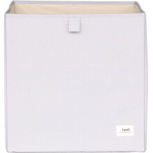 3 Sprouts - Cube de rangement uni gris clair - ELEMENTS FOR KIDS