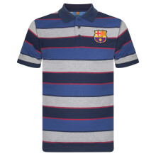 FC Barcelona Official Football Gift Mens Striped Polo Shirt Large