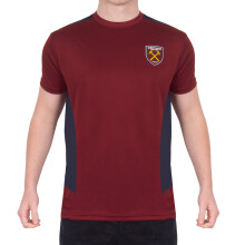 West Ham United FC Official Gift Mens Poly T-Shirt Claret Small