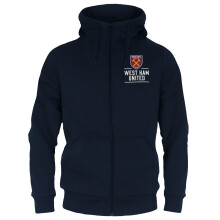West Ham United FC Official Football Gift Mens Fleece Zip Hoody Navy 3XL
