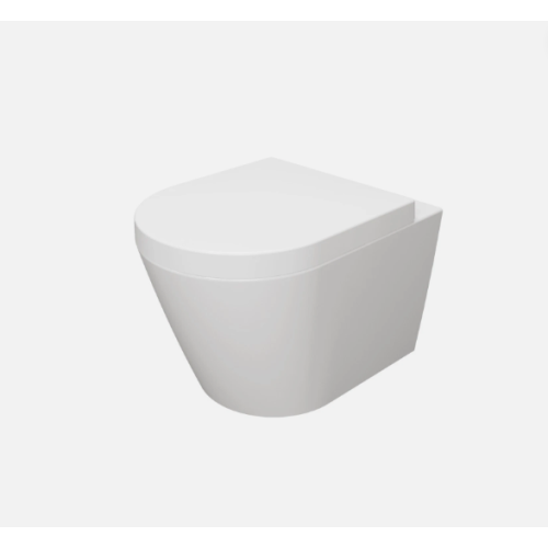 AICA AICA Wall Hung Toilet Ceramic White Round  WC Pan 2