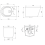 AICA AICA Wall Hung Toilet Ceramic White Round  WC Pan 5