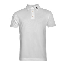 (L, White) FootJoy Mens Logo Polo Shirt