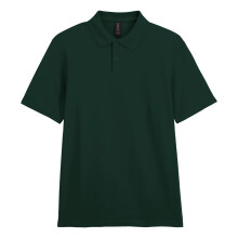 (4XL, Forest) Gildan Mens SoftStyle Double Pique Polo Shirt