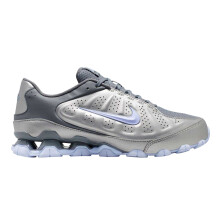(6 UK, Metallic Silver/Hydro Blue) Nike Womens/Ladies Logo Trainers