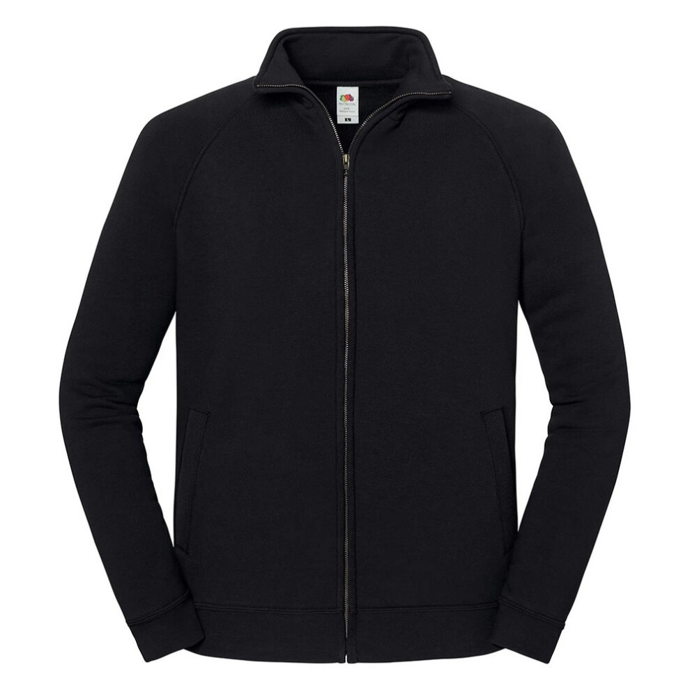 Fruit Of The Loom (S, Black) Unisex Adult Iconic Premium Sweat Jacket