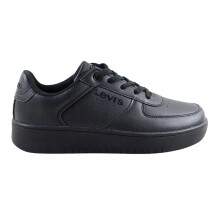 (4 UK Child, Black) Levis Girls Union Trainers