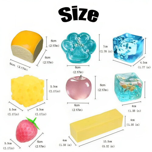8PCS Squishy Box Mystery Fun Set Pack 2
