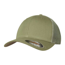 (L-XL, Buck) Flexfit Unisex Adult Mesh Trucker Cap