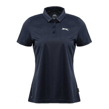 (14 UK, Navy) Slazenger Womens/Ladies Plain Polo Shirt