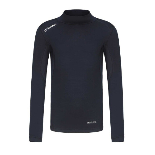 (13 Years, Navy) Sondico Childrens/Kids Mock Neck Base Layer Top