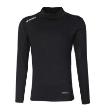 (11-12 Years, Black) Sondico Childrens/Kids Mock Neck Base Layer Top