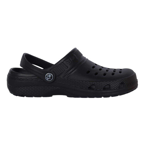 (6 UK, Black) Hot Tuna Childrens/Kids Ventilated Clogs