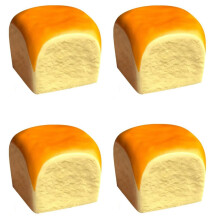 Hawaiian Roll Squishy Toys 4 Pack, Slow Rising