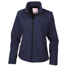 (12 UK, Navy) Result Womens/Ladies Soft Shell Jacket
