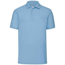 (S, Sky Blue) Fruit of the Loom Mens Pique Polo Shirt