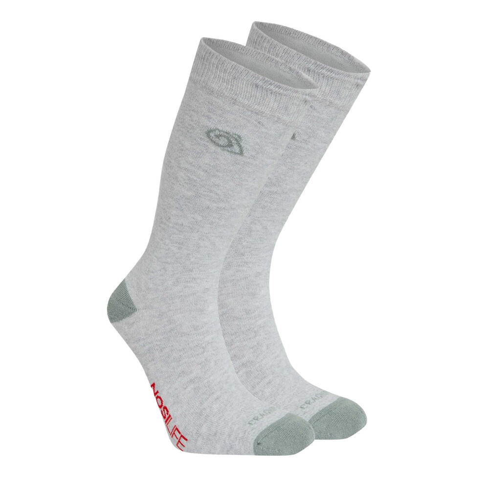 Craghoppers (3 Uk-5 Uk, Soft Grey Marl/Lichen Green) Unisex Adult Insect Repellent Socks
