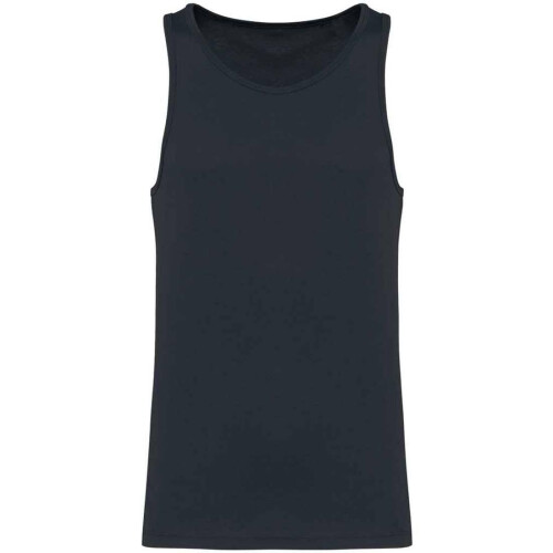 (S, Navy) Kariban Mens Plain Eco Friendly Tank Top
