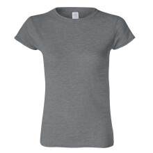 (M, Graphite Heather) Gildan Ladies Soft Style Short Sleeve T-Shirt