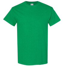 (L, Antique Irish Green) Gildan Mens Heavy Cotton Short-Sleeved T-Shirt