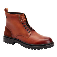 (6 UK, Tan) Base London Mens Dettori Grain Leather Work Boots