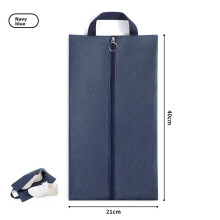 (Navy) Storage Stylish Shoe Container With Waterproof Fabric For Home Use Closet And