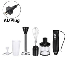 (AU)Conjunto de liquidificador manual elétrico 4 em 1 processador de alimentos misturador batedor tigela picadora